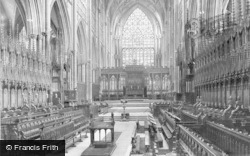 Minster, Choir East 1913, York