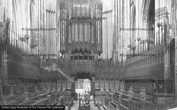 Photo of York, Minster, Choir West 1886