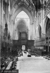 Minster, Choir West 1909, York