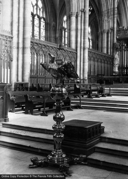 Photo of York, Minster, Eagle Lectern 1911