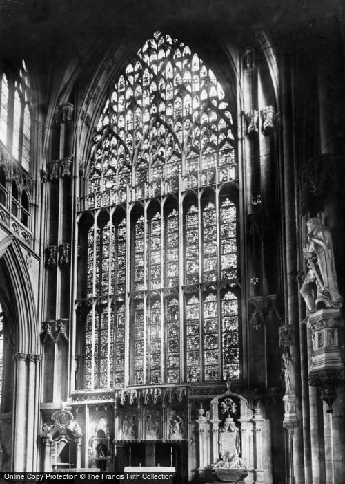 Photo of York, Minster, East Window 1908