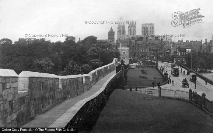 Photo of York, Minster From City Walls 1913