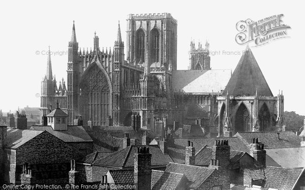 Photo of York, Minster From Monk Bar c.1885