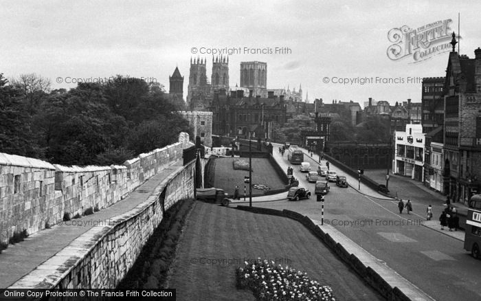 Photo of York, Minster From The City Walls 1951