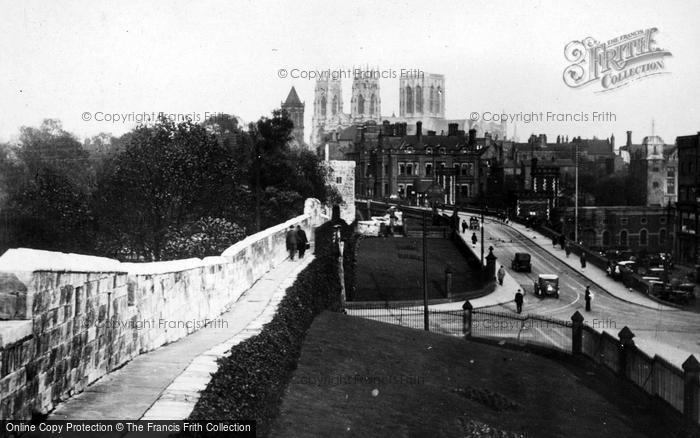 Photo of York, Minster, From The City Walls c.1930