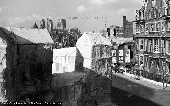 Photo of York, Minster From Wall 1951