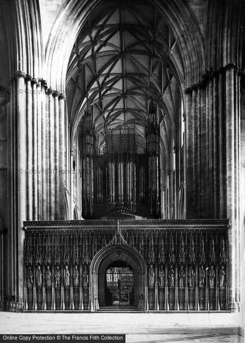 Photo of York, Minster, Nave Choir Screen c.1885