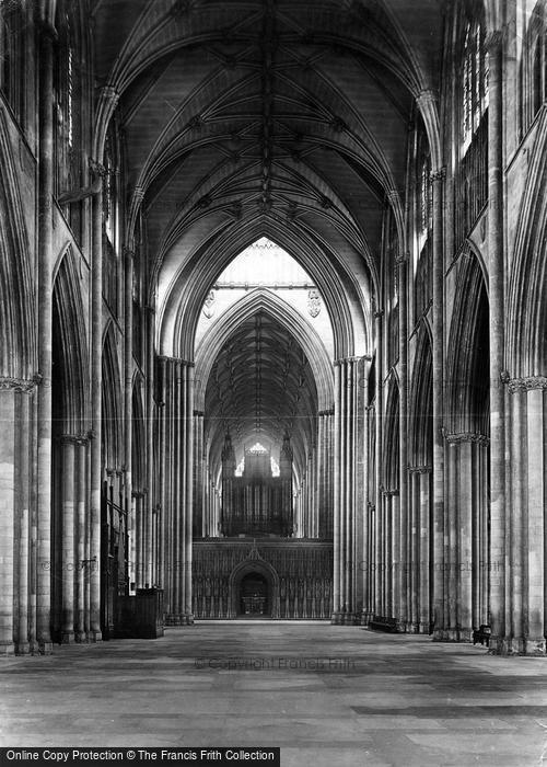 Photo of York, Minster, Nave East 1891