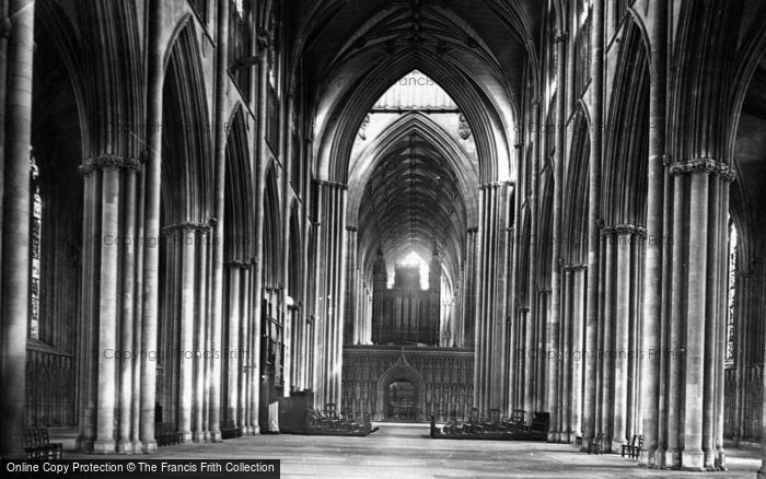 Photo of York, Minster, Nave East c.1885