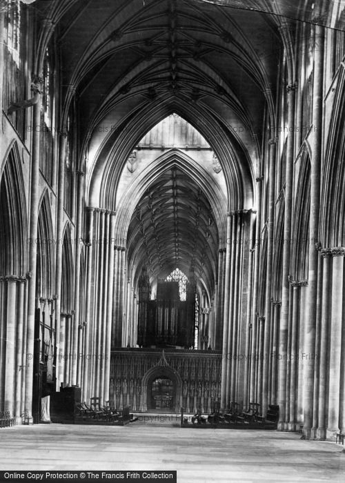 Photo of York, Minster, Nave East c.1885