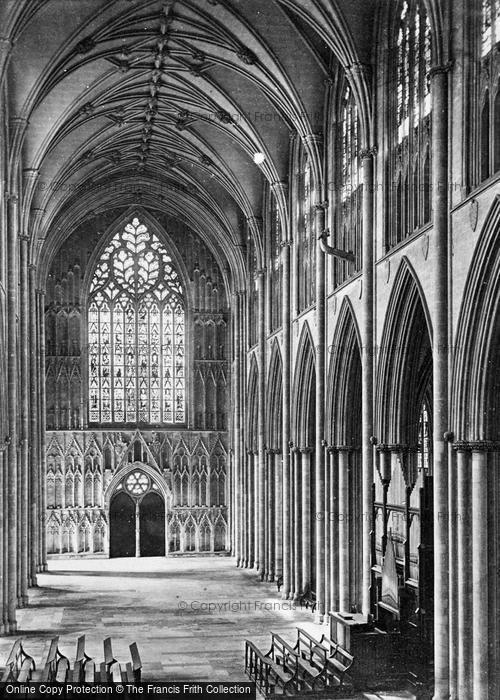 Photo of York, Minster, Nave West c.1862