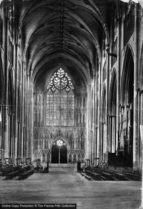 Photo of York, Minster, Nave West c.1885