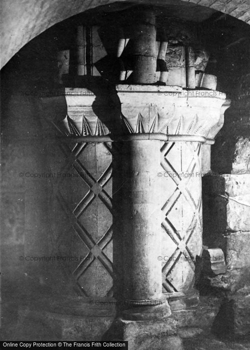 Photo of York, Minster, Norman Pillar In Crypt c.1885