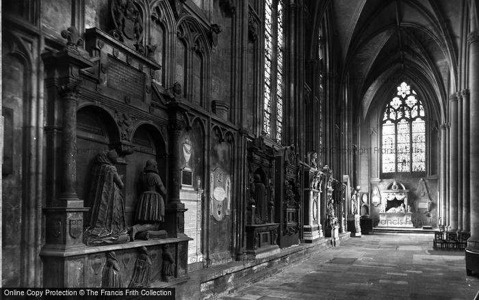 Photo of York, Minster, North Choir Aisle 1913