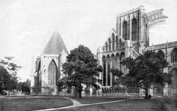 Minster, North Side, Chapter House c.1885, York