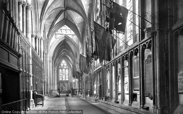 Photo of York, Minster, South Choir Aisle 1909