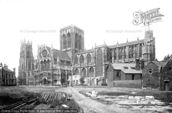 Photo of York, Minster South Side 1891