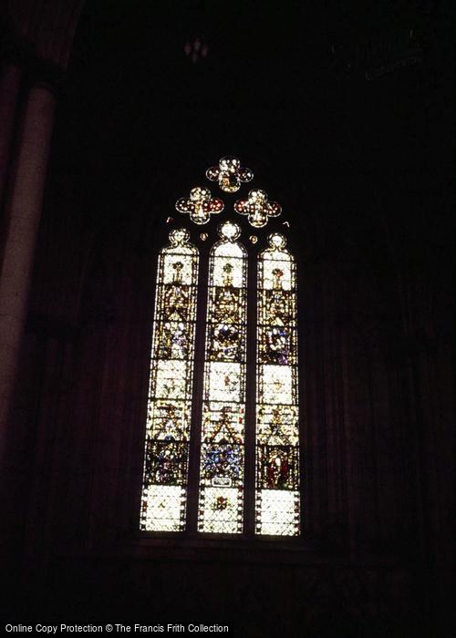 Photo of York, Minster, Stained Glass Window c.1985