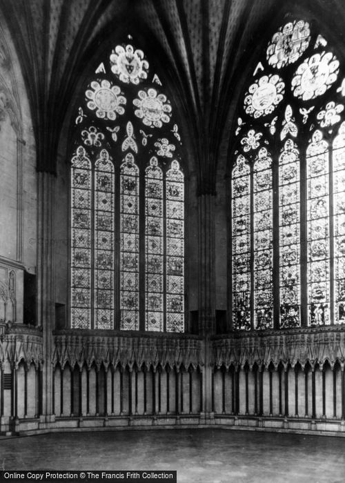 Photo of York, Minster, The Chapter House c.1880