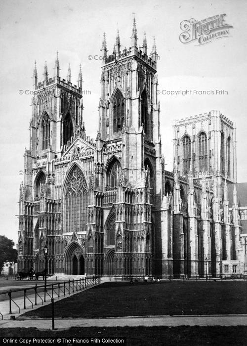 Photo of York, Minster, West Front c.1880