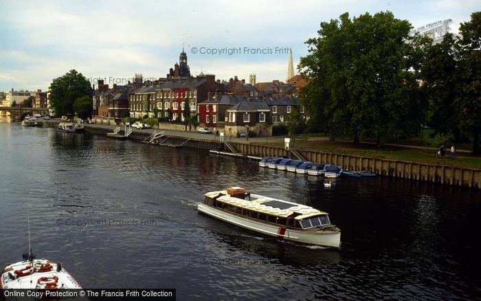 Photo of York, River Ouse And The Law Courts From Skeldergate Bridge c.1995