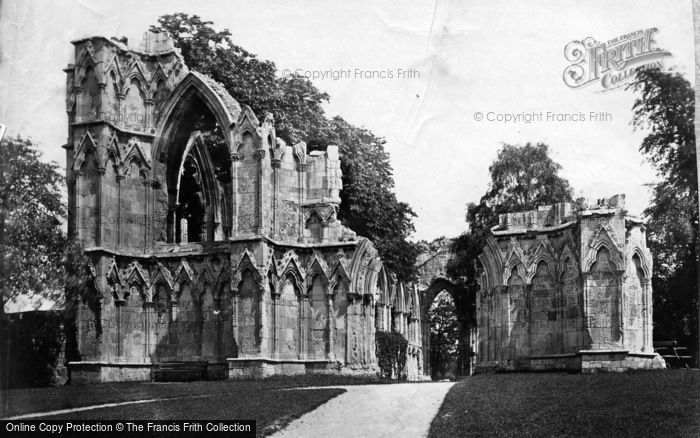 Photo of York, St Mary's Abbey c.1873