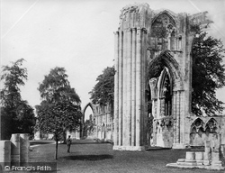 St Mary's Abbey c.1873, York