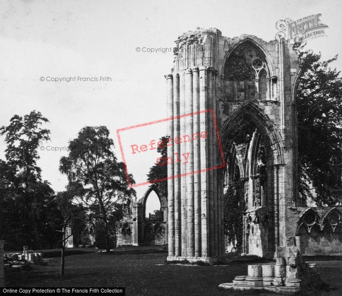 Photo of York, St Mary's Abbey c.1880