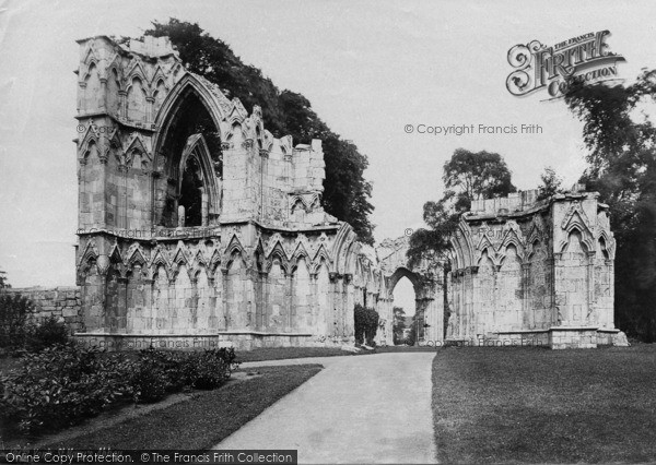 Photo of York, St Mary's Abbey c.1885