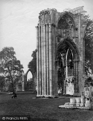 St Mary's Abbey, East End c.1880, York