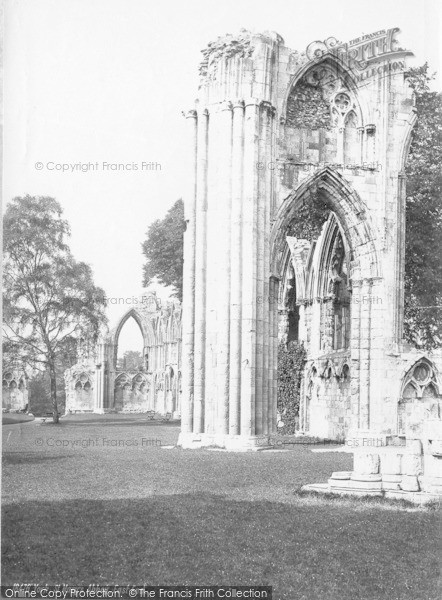 Photo of York, St Mary's Abbey, East End c.1885