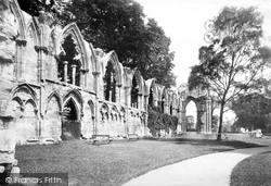 St Mary's Abbey, Interior East c.1885, York