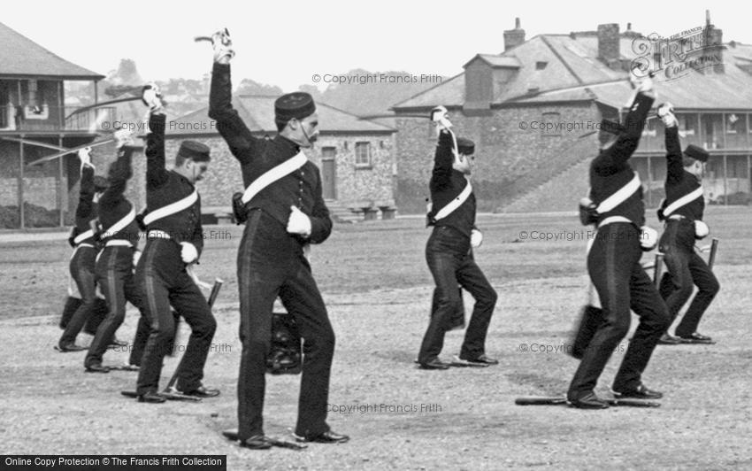 York, the Cavalry Barracks, Sword Practice 1886