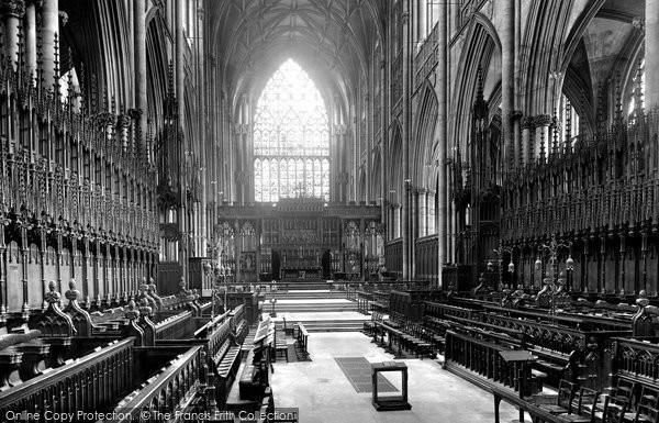 Photo of York, The Minster, Choir East 1921