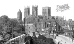 The Minster From City Walls 1908, York