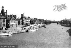 The River From Ouse Bridge c.1939, York