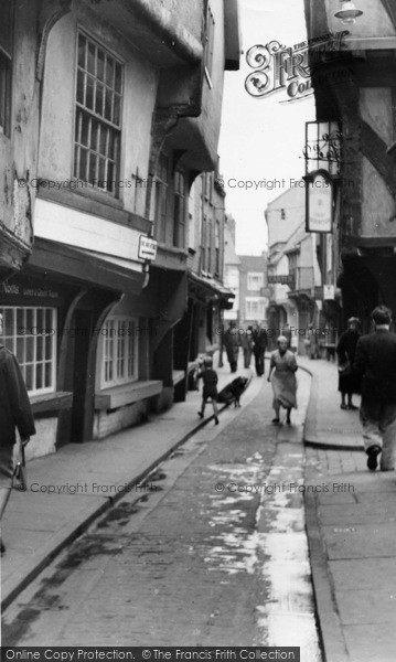 York, the Shambles c1955 Photo of York, The Shambles c.1955