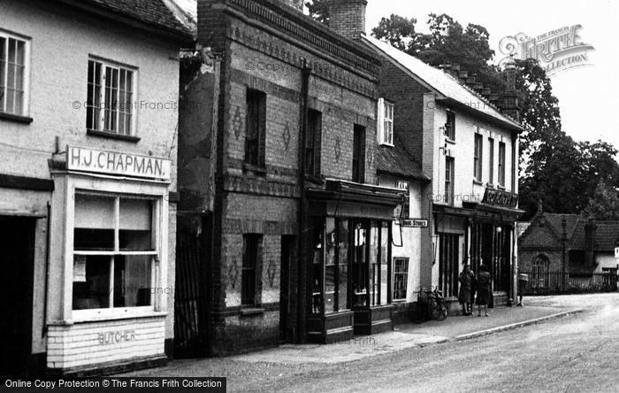 Photo of Yoxford, High Street Shops c.1955