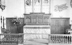 St Peter's Church, Altar And Brasses c.1965, Yoxford