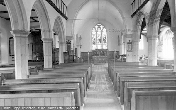 Photo of Yoxford, St Peter's Church, Interior c.1960