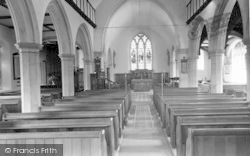 St Peter's Church, Interior c.1960, Yoxford
