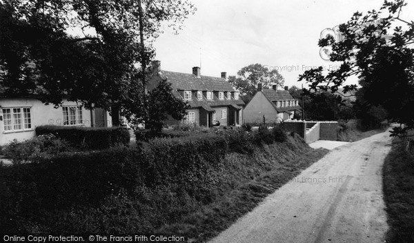 Photo of Yoxford, Strickland Manor Hill c.1960