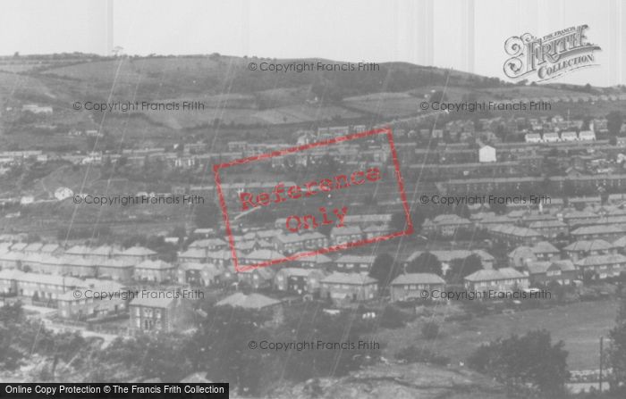 Photo of Ystalyfera, View From Darren Mountain c.1955