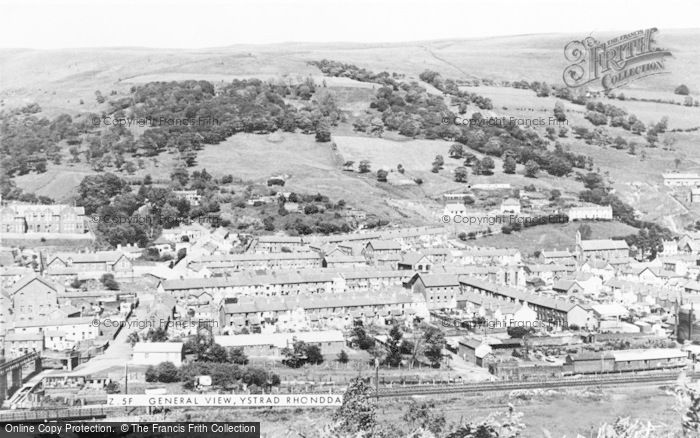 Photo of Ystrad, General View c.1955