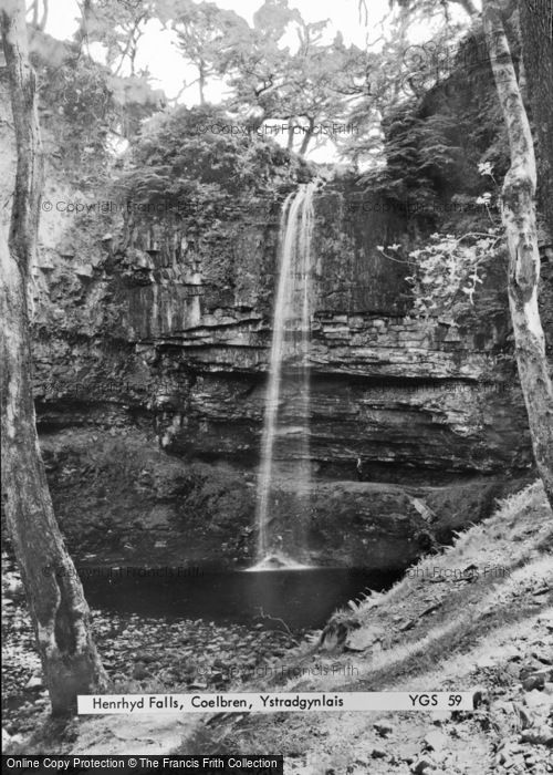 Photo of Ystradgynlais, Coelbren, Henrhyd Falls c.1960