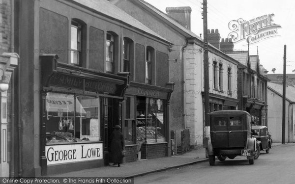 Photo of Ystradgynlais, Shops In Commercial Street 1937
