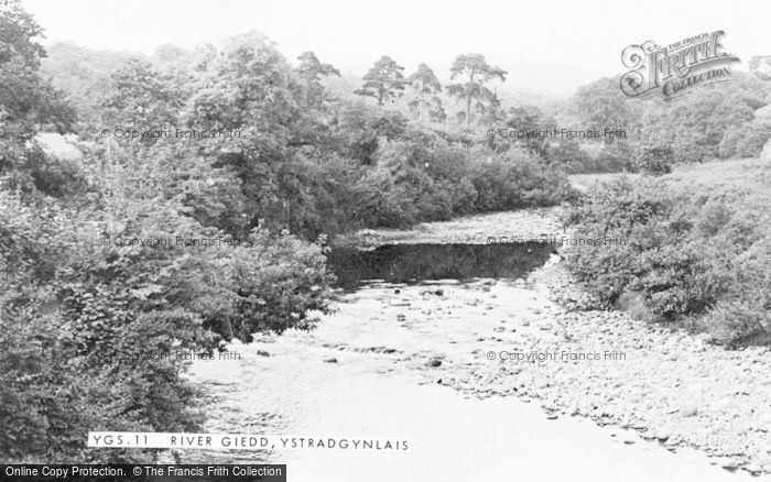 Photo of Ystradgynlais, The River Giedd c.1955