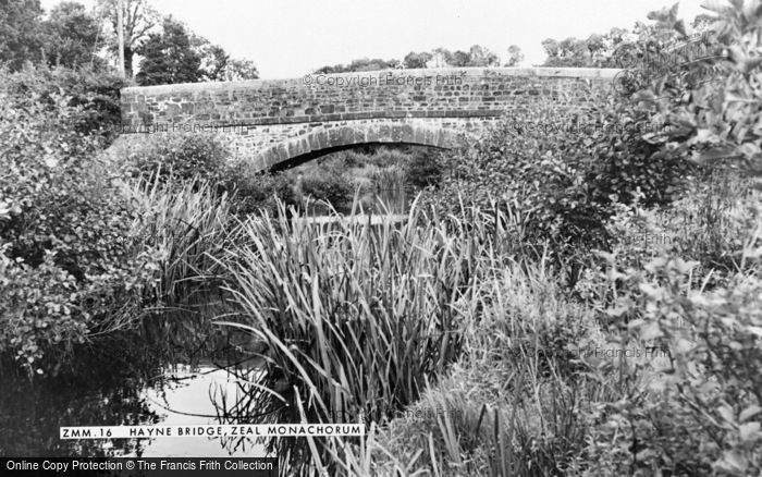 Photo of Zeal Monachorum, Hayne Bridge c.1960
